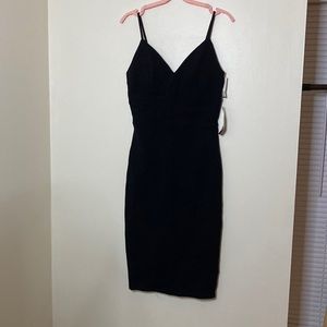 Black fitted dress